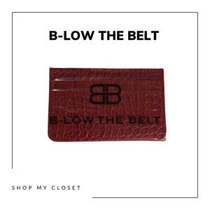 B-Low the Belt croc Card Case - New